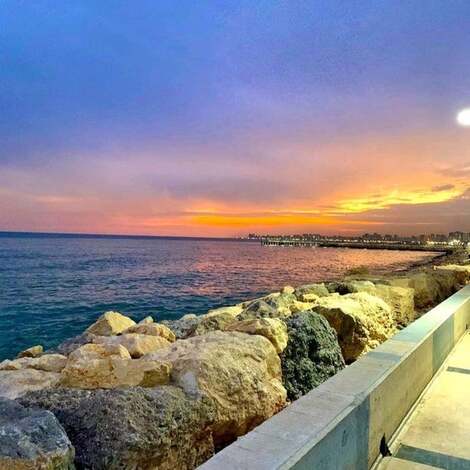Mersin sahili ve Akdeniz manzarası